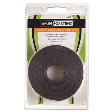 ZEUS® Adhesive-backed Magnetic Tape, Black, 1-2" X 10ft, Roll freeshipping - TVN Wholesale